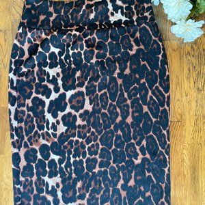 Charlotte Russe leopard print Pencil Skirt